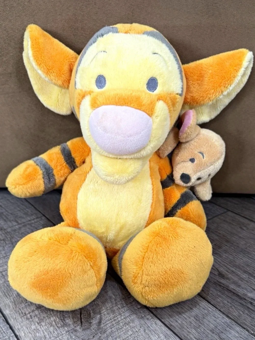 Disney Tigger Plush with Roo Mini Buddy - Orange Cream Accent